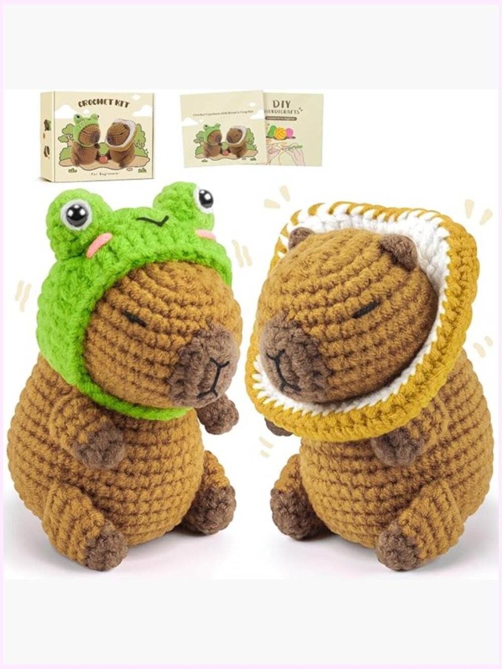 Capybara Crochet Kit for Beginners with Video Tutorials